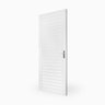 Porta de Alumínio Aluvid Veneziana Branco Esquerda - 210x70 - 1