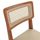 Ver imagem 5 de Conjunto Sala de Jantar com Mesa e 6 Cadeiras Madeira Maciça Viena Amêndoa