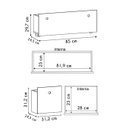 Ver imagem 4 de Estante Casinha Infantil Organizadora com Nichos 2 Gavetas Candy L03 Branco - Mpozenato