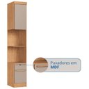 Ver mais imagens de Modúlo para Quarto 217cm x 46cm Infinity Marrom/Cedro/Duna Line