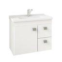 Ver imagem 3 de Gabinete de Banheiro com Cuba e Espelheira Hortencia 55cm Branco - Mgm