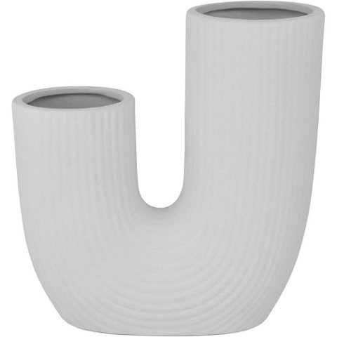 Vaso Decorativo Cachepô 25x23x8cm Cerâmica Branco