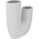Ver imagem 6 de Vaso Decorativo Cachepô 25x23x8cm Cerâmica Branco