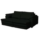 Ver imagem 1 de Sofá Decorativo Sala de Estar Marselha Retratil Manual 3 Lugares 215cm Couro Verde - Mozzelar