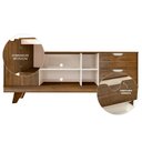Ver imagem 4 de Rack Bancada para Tv 65 Pol 160 Cm 4226 Pinho Off White Arly