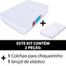 Colchão Berço Bf para Desmontável Chiqueirinho Cercadinho 100x70x10cm + Lençol Avulso com Elástico P - 2