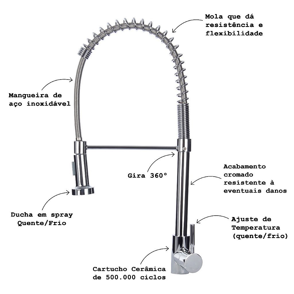 Torneira Gourmet para Cozinha - 8