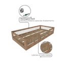 Ver imagem 7 de Cama Infantil Montessoriana Solteiro com Grades em Pinus Lume