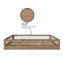 Ver mais imagens de Cama Infantil Montessoriana Solteiro com Grades em Pinus Lume