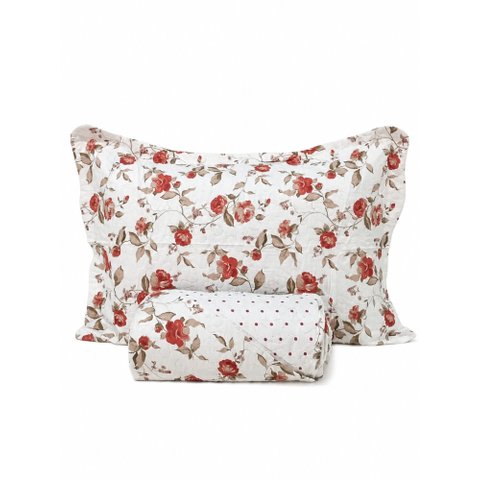 Kit Colcha Bouti Shabby Chic King 260x280 100% Poliéster - Rozac - Floral 6