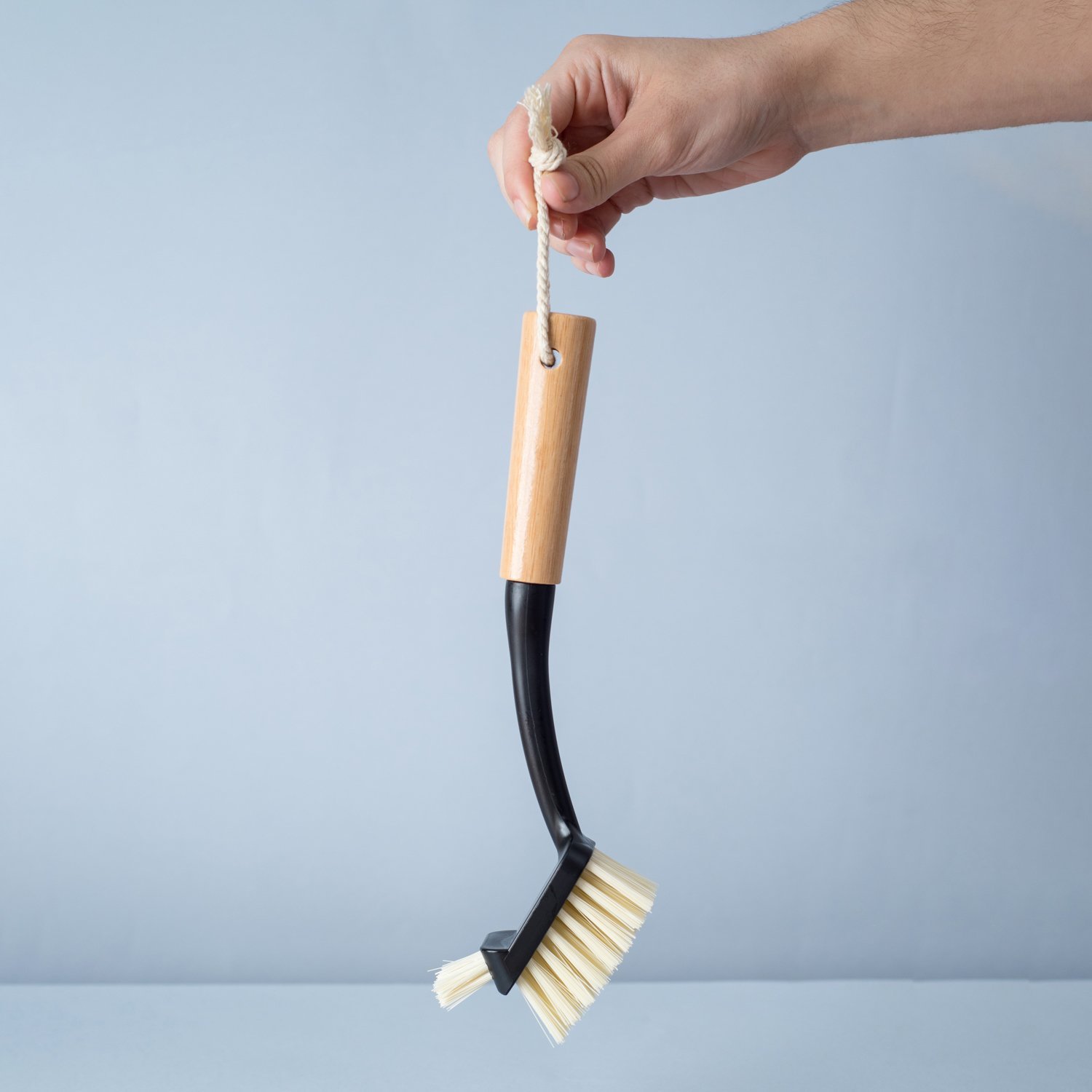 Escova de limpeza duo com cabo de bambu - Oikos - 5