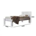 Ver imagem 3 de Cama Solteiro Moval Dália 88cm Branco Azul Com Rosa Branco