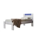 Ver imagem 5 de Cama Solteiro Moval Dália 88cm Branco Azul Com Rosa Branco