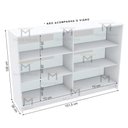 Ver imagem 2 de BALCÃO EXPOSITOR LOJA 100% MDF M122.2020.B (LOJA, COMÉRICO) MUNDI MOVEIS