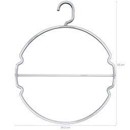 Kit 30 Cabides para Biquínis Peças Íntimas Transparentes Redondos Suporte para Lingerie - 4