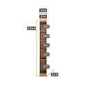 Ver imagem 2 de Guarda Roupa Modulado Cantoneira 100% Mdf Cumaru