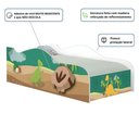 Ver imagem 5 de Cama Solteiro Infantil Cama Dinossauros com Colchão MDF Branco Casah