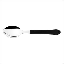 Kit 2 Colher de Mesa Tramontina Leme Inox Cabo Preto - 2