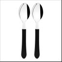Ver imagem 1 de Kit 2 Colher de Mesa Tramontina Leme Inox Cabo Preto