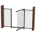 Ver imagem 5 de GRADE PORTÃO DIVISOR AMBIENTE MULTIGRADE 68 A 113 CM PRETO