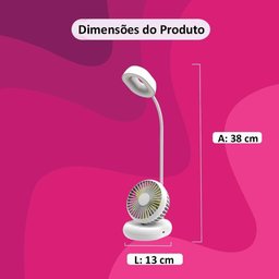 Luminaria Ventilador Ajustavel 2 em 1 - 5