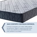 Ver imagem 5 de Colchão de Casal Espuma D-28 100% Poliéster 138cm X 17cm Supremo América Colchões