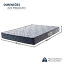 Ver imagem 3 de Colchão de Casal Espuma D-28 100% Poliéster 138cm X 17cm Supremo América Colchões