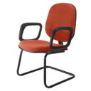 Ver imagem 1 de Cadeira Diretor Interlocutor para Escritório Linha Uno Vermelho