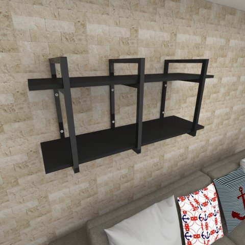 Nicho estilo industrial prateleira sala prateleira de parede suporte para prateleira industrial