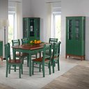 Ver imagem 3 de Conjunto Sala de Jantar e Cozinha Com 6 Cadeiras Madeira Maciça VERDE