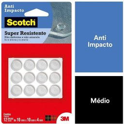 Kit com 24 Protetor Anti-impacto 3m Scotch Redondo Medio - 2