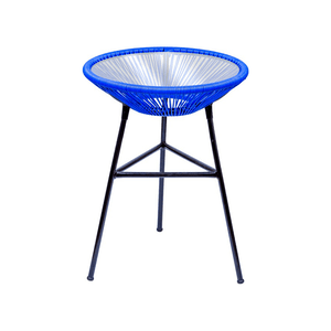 Mesinha de Canto Acapulco para Todos Os Ambientes Azul Royal (acompanha Vidro)