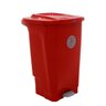 Lixeira Tramontina T-Force Coleta Seletiva Plástico em Polipropileno Vermelho 100 L - 1