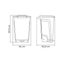 Ver imagem 2 de Lixeira Tramontina T-Force Coleta Seletiva Plástico em Polipropileno Vermelho 100 L