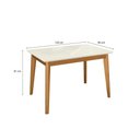 Ver imagem 4 de Mesa de Jantar em Madeira Maciça Kappesberg Canela-Off White 120cm