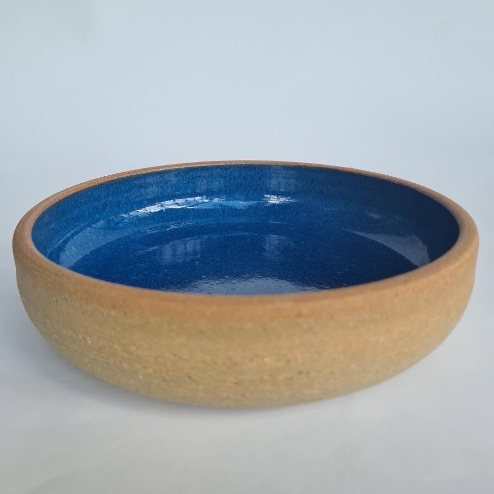 Pasta Bowl de cerâmica Azul 700ml para massas, sopas, risoto - 3