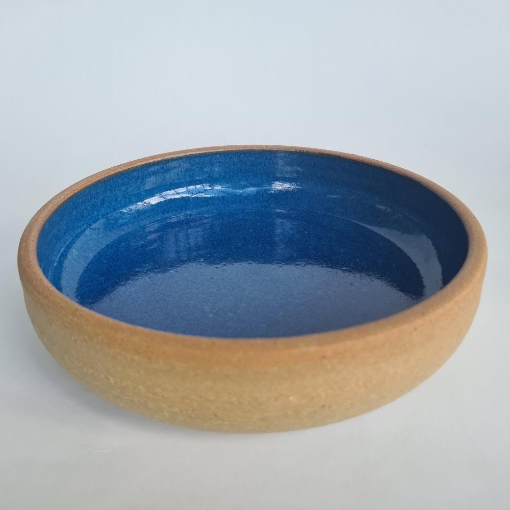 Pasta Bowl de cerâmica Azul 700ml para massas, sopas, risoto - 5