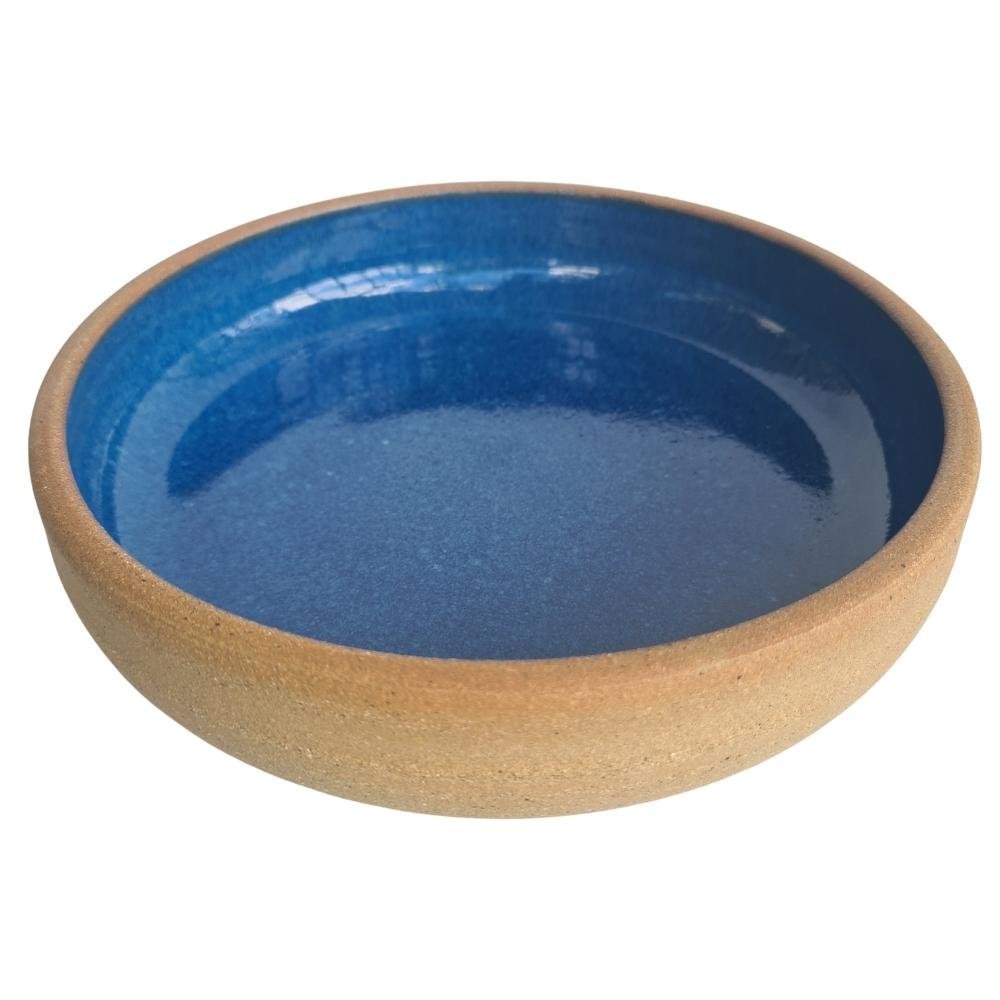 Pasta Bowl de cerâmica Azul 700ml para massas, sopas, risoto