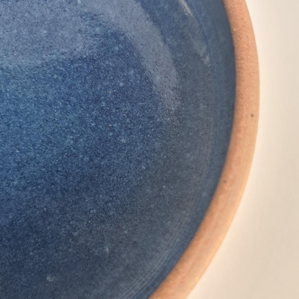 Pasta Bowl de cerâmica Azul 700ml para massas, sopas, risoto - 4