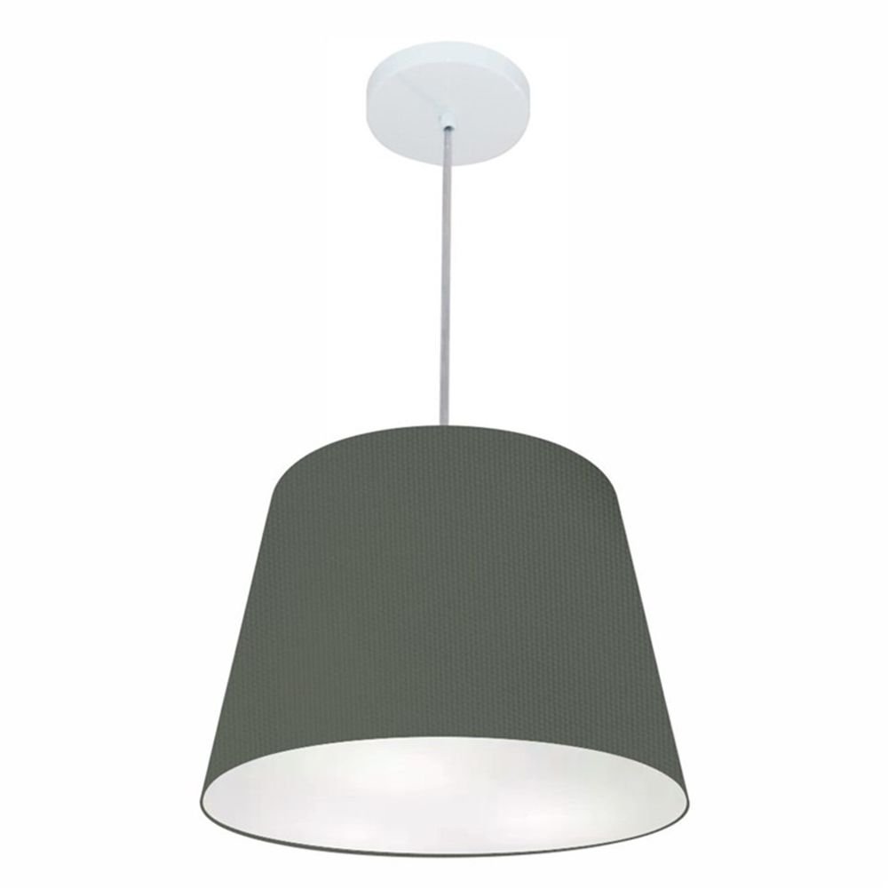 Pendente Cone Cinza MJ-4155 Para Mesa de Jantar e Estar - 1