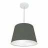 Pendente Cone Cinza MJ-4155 Para Mesa de Jantar e Estar - 1