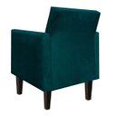 Ver imagem 3 de Poltrona Jade Azul Pavão Slk Decor