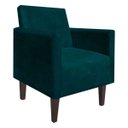 Ver imagem 1 de Poltrona Jade Azul Pavão Slk Decor