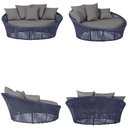 Ver imagem 5 de Chaise Hungria Alumínio Pintura Preta Corda Náutica E11 Trama Original