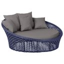 Ver imagem 1 de Chaise Hungria Alumínio Pintura Preta Corda Náutica E11 Trama Original
