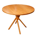 Ver imagem 1 de Mesa June Redonda 100% Madeira Maciça 70cm