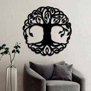 Quadro Em Mdf 6mm Vazado Mandala Árvore Da Vida