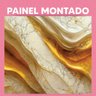 Papel de Parede Painel 3D Mármore White Ouro 2,5M Revestimento Auto Colante Brilho Marmorizado - 3