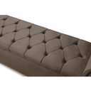 Ver imagem 3 de Baú Recamier Cama Box Grécia Quarto Estofado Solteiro:marrom