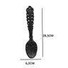Escultura Decorativa Colher P/ Parede em Ferro Preto 28,5cm - 2